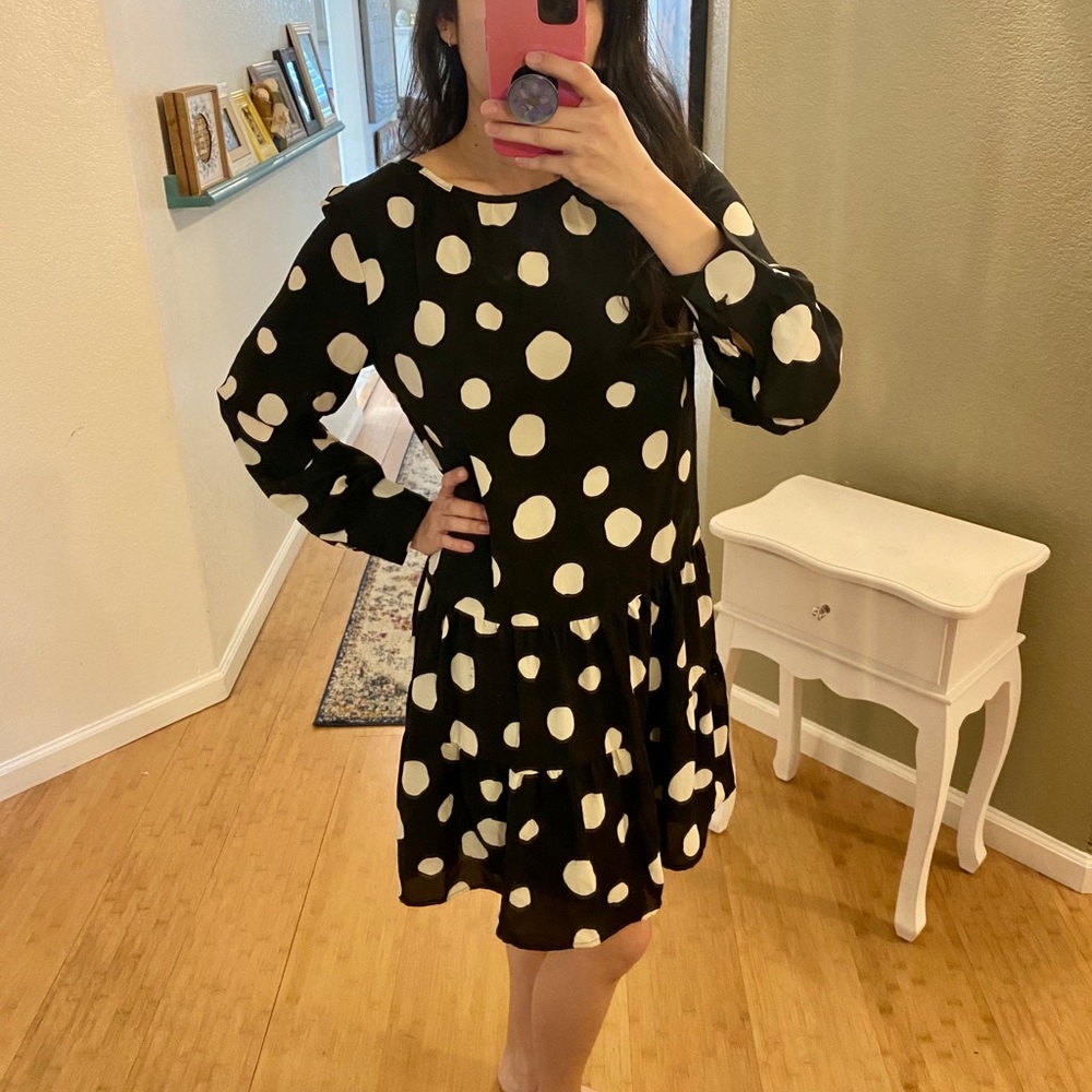 Who What Wear Polka Dot Dress size Xsmall NWT
